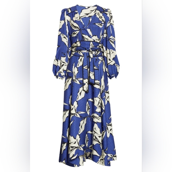 Veronica Beard Dresses & Skirts - Veronica Beard Blue & White Floral Maxi Dress – Long Sleeve – Size 16‎
